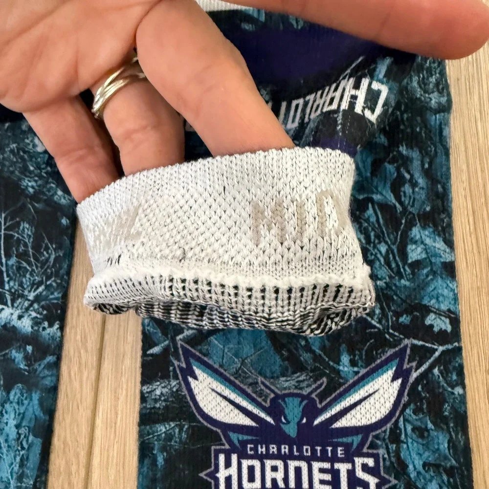 Stance NBA Charlotte Hornets Crew Socks Blue Teal Camo Mens Size Large L
